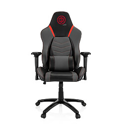 Chaise de Gaming / Chaise de bureau GAMEBREAKER POLARYS I Similicuir gris/rouge hjh OFFICE pas cher