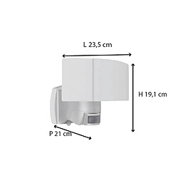 Applique solaire Naos A++ et détecteur de mouvement IP44 1000lm - Voltman