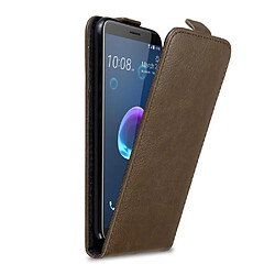 Cadorabo Coque HTC Desire 12 Etui en Marron