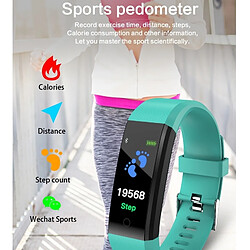 Acheter Wewoo Bracelet connecté ID115 Plus Smart Fitness Cardiofréquencemètre Tensiomètre Podomètre Santé Course à Pied Sport SmartWatch pour IOS Android bleu