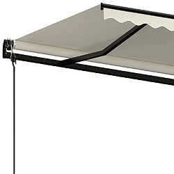 Acheter vidaXL Auvent rétractable automatique 400x350 cm Crème