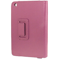 Wewoo Smart Cover Violet pour iPad mini 1/2/3 Litchi Texture Flip étui en cuir avec fonction de support