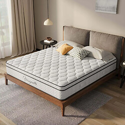 Vesgantti Matelas Boxtop 80x200cm, 26cm d'Épaisseur, Ressorts Ensachés + Mousse à Mémoire de Forme