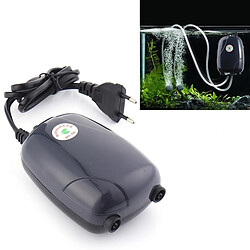 Wewoo RS-390 220V 5W Double sorties débit réglable Silencieux Aquarium Pompe À Air Fish Tank Oxygène Air Pump