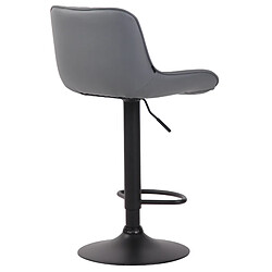 Acheter Non Tabouret de bar Lentini simili cuir noir