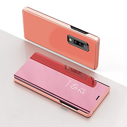 Wewoo Housse Coque Etui en cuir incassable pour banderole courbé pour HuP30, avec support et fonction sommeil / réveil (or rose)