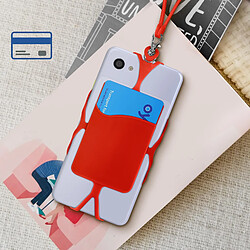 Avis Avizar Coque Cordon Universelle pour Smartphone avec Porte-carte série NeckPouch Rouge