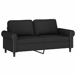 Acheter Maison Chic Ensemble de canapés 2 pcs avec coussins, Canapé droit Sofa pour Salon noir velours -GKD919646