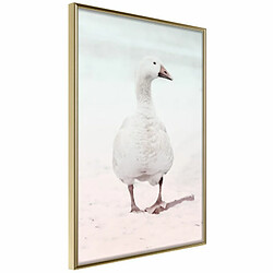 Paris Prix Affiche Murale Encadrée Walking Goose 20 x 30 cm Or