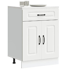 vidaXL Armoire de cuisine Kalmar blanc bois d'ingénierie