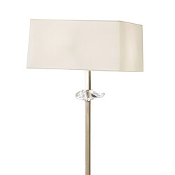 Acheter Luminaire Center Lampadaire Akira 3 Ampoules E27, laiton antique avec Abat jour crème