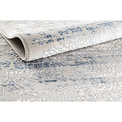 Hadorn Tapis 245x160 gris bleu Davos Charme pas cher