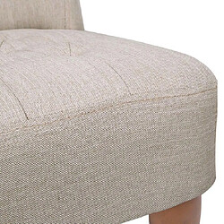 Acheter Helloshop26 Fauteuil chaise siège lounge design club sofa salon de style france crème tissu 1102024/3