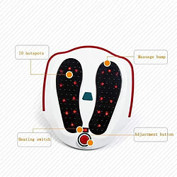 KYY Appareil Massage Pied pour La Circulation Sanguine Jambe et Appareil de Traitement de Relaxation Machine pour Le Corps - Blanc