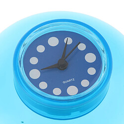 Avis Mini horloge de douche étanche avec ventouse pour cuisine bleu