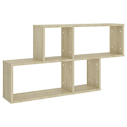 vidaXL Étagère murale Chêne sonoma 100x18x53 cm Bois d’ingénierie