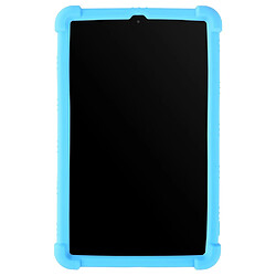 Coque en silicone Souple avec béquille bleu clair pour votre Samsung Galaxy Tab A 8.0 (2018) SM-T387