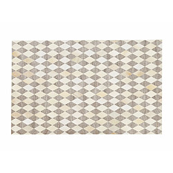 Acheter Beliani Tapis en cuir beige et marron 140 x 200 cm SESLICE