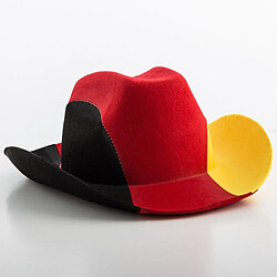 Totalcadeau Chapeau de cowboy aux couleurs de l’Allemagne - Supporter pas cher