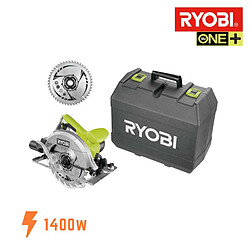 Scie circulaire RYOBI 1400W 66mm - 2 lames RCS1400-KB48