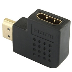 Acheter Wewoo Adaptateur or et noir Plaqué HDMI 19 broches mâle à HDMI 19 femelle avec angle de 90 degrés