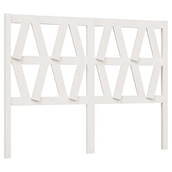 vidaXL Tête de lit Blanc 141x4x100 cm Bois massif de pin