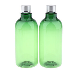 2pcs bouteilles de shampoing lotion de voyage vides contenant 500 ml vert