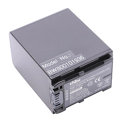 Vhbw Batterie Li-Ion pour SONY Handycam NEX-VG20, NEX-VG20E etc., remplace les réf. NP-FV90, NP-FV100 - avec info-puce et contrôle de l'état de charge