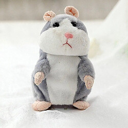 Universal 16cm Noël Parler Hamster Parler Hamster Hamster Jouet éducatif Cadeau (gris)