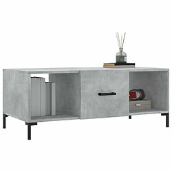 Avis Maison Chic Table basse,Table Console Table d'appoint, Table pour salon gris béton 102x50x40 cm bois d'ingénierie -MN85535