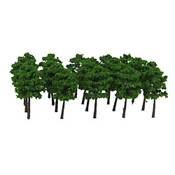 Acheter 60 pcs Arbres Modèle Paysage de Chemin de Fer Train HO Sombre Et Vert Clair