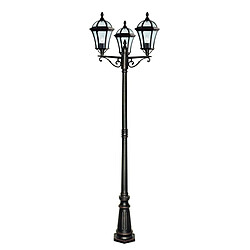 Searchlight Lampadaire de jardin Capri Verre propre 3 ampoules 222cm