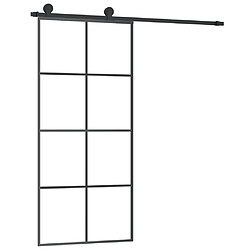 vidaXL Porte coulissante avec kit de quincaillerie 90x205 cm Verre ESG