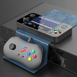 None Console de jeu portable 2 en 1 D41 avec 2 manettes de jeu 500 jeux