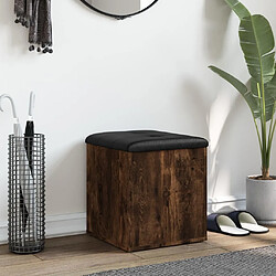 Avis Maison Chic Banc de rangement | Meuble de rangement d'Entrée | Coffres d'Intérieur chêne fumé 42x42x45 cm bois d'ingénierie -MN70263