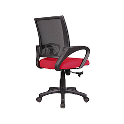 Acheter Habitat Et Jardin Fauteuil de bureau à roulettes Dana - Noir/Rouge