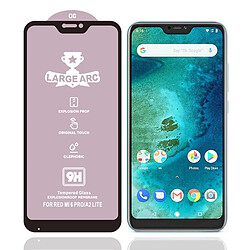 Wewoo Film de verre trempé Pour Xiaomi Mi A2 Lite 9H HD grand arc haute alumine plein écran