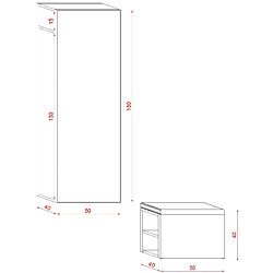 Avis VIVALDI Ensemble entrée - CLEVER - 50 cm - blanc mat