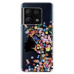 Coque en TPU anti-chocs, fée des fleurs pour votre OnePlus 10 Pro