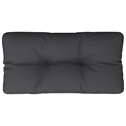 vidaXL Coussin de palette noir 70x40x12 cm tissu