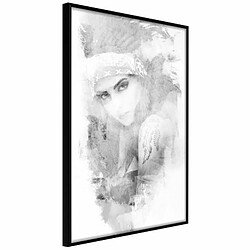 Paris Prix Affiche Murale Encadrée Mysterious Look Grey 20 x 30 cm Noir