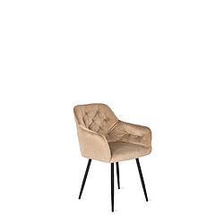 Vivaldi Chaise VIKI Beige Velours