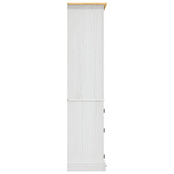 Acheter vidaXL Placard Gamme Corona Pin mexicain Blanc 80x40x170 cm