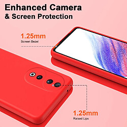 Acheter Htdmobiles Coque pour Huawei Honor 90 5G - housse etui silicone gel fine + film ecran - ROUGE