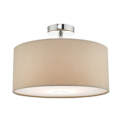 Luminaire Center Suspension Ronda Taupe 1 ampoule 18cm