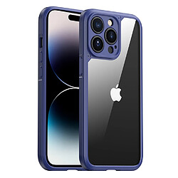 Coque en TPU IPAKY Anti-empreintes digitales, détachable 2-en-1 pour votre iPhone 14 Pro Max 6.7 pouces - bleu foncé