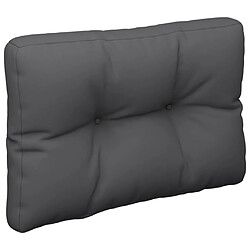 Avis vidaXL Coussins de palette lot de 2 anthracite tissu