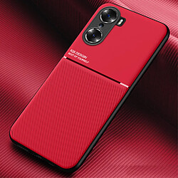 Coque en TPU + PU style d'affaires, antichoc rouge pour votre Honor 60