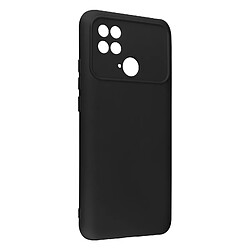 Avizar Coque pour Xiaomi Poco C40 Semi-rigide Soft-touch Fine Noir