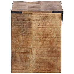 Avis vidaXL Table de chevet 40x30x37 cm bois de manguier massif